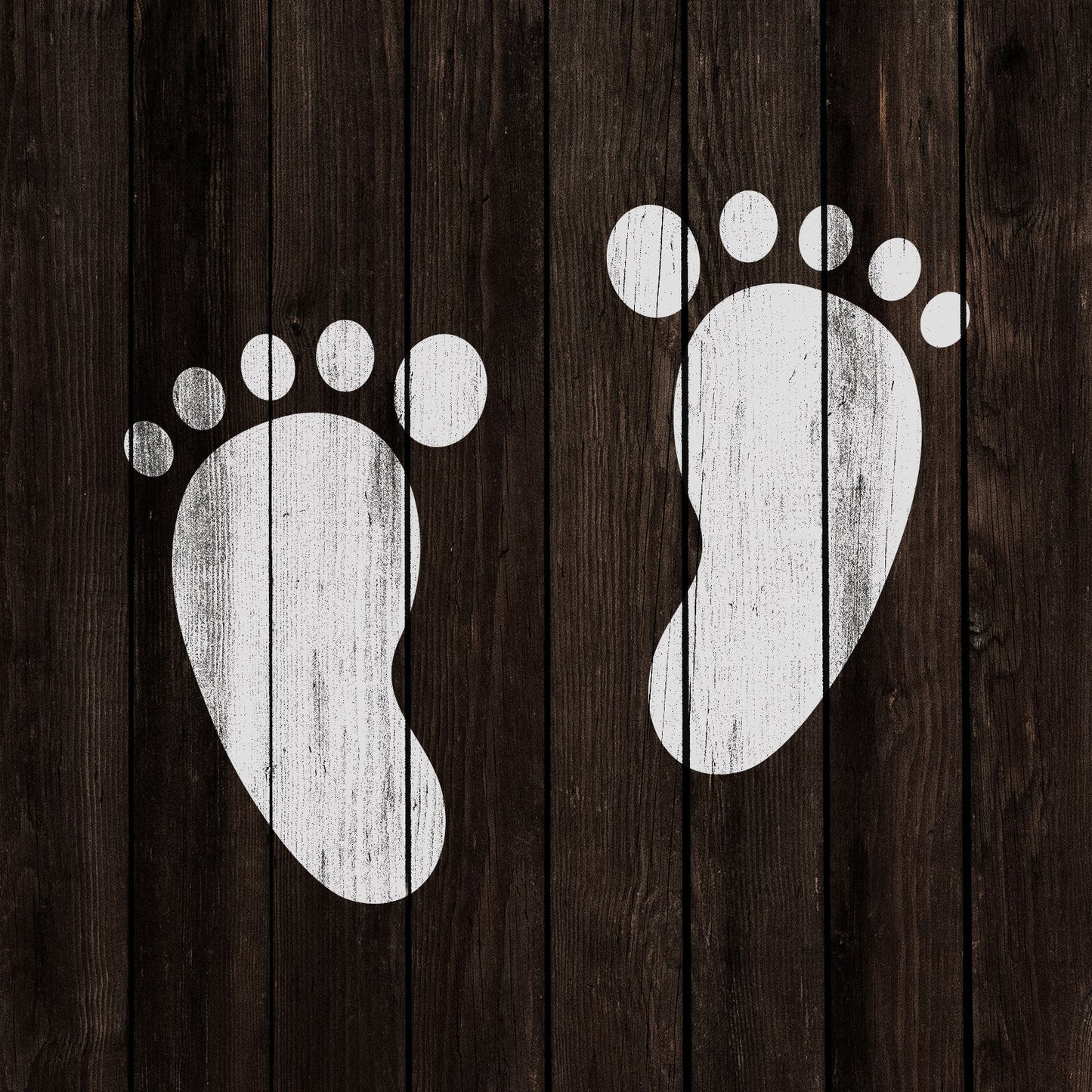 Baby Feet Baby Shower Stencil