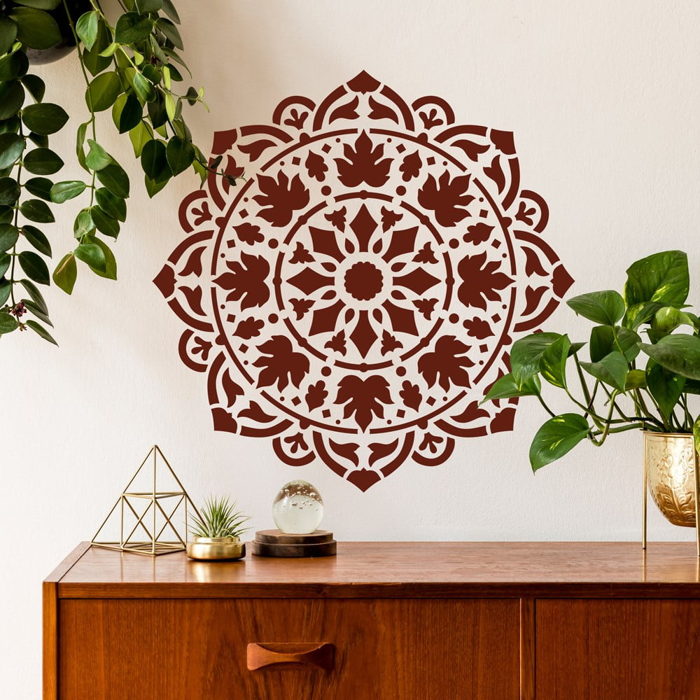 Ananda Leafy Mandala Stencil