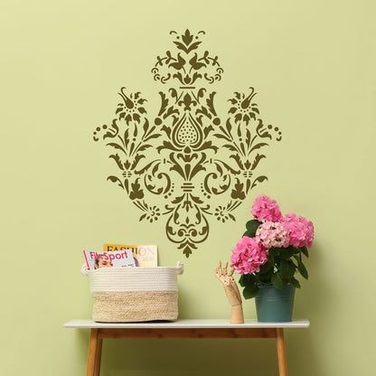 Cellini Floral Damask Stencil