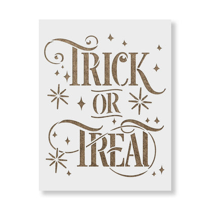 Trick or Treat Sparkles Stencil