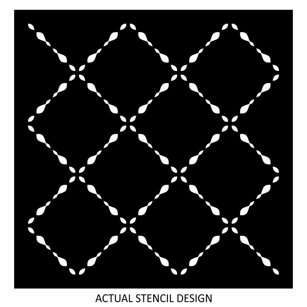 Stylish Beaded Trellis Stencil