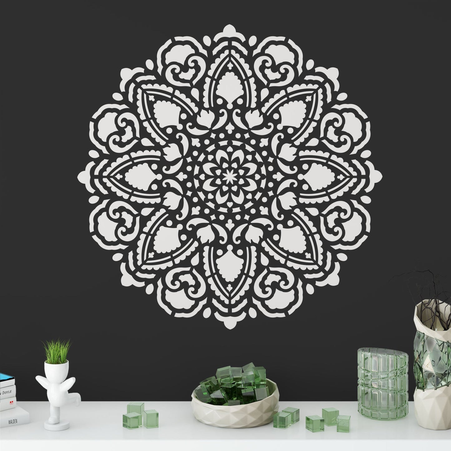 Tranquility Mandala Stencil