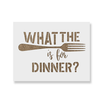 What The Fork Stencil