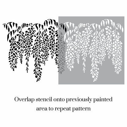 Wisteria Garden Stencil