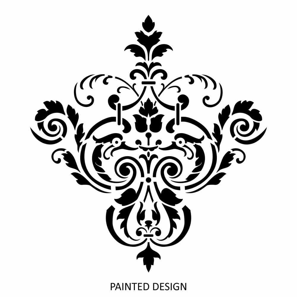 Loire Damask Stencil