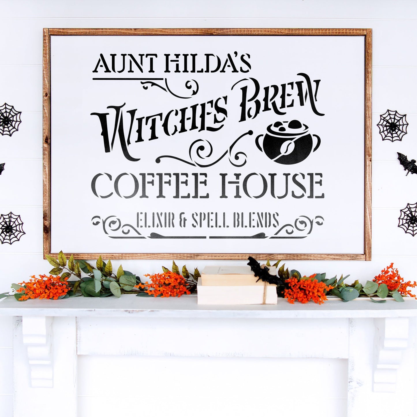 Witches Brew Coffeehouse Stencil