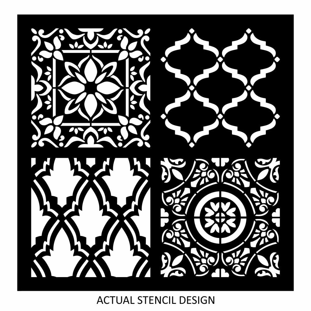 Naima Allover Tile Stencil