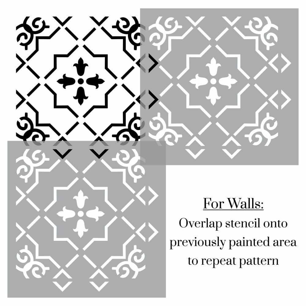 Tivola Elegant Tile Stencil