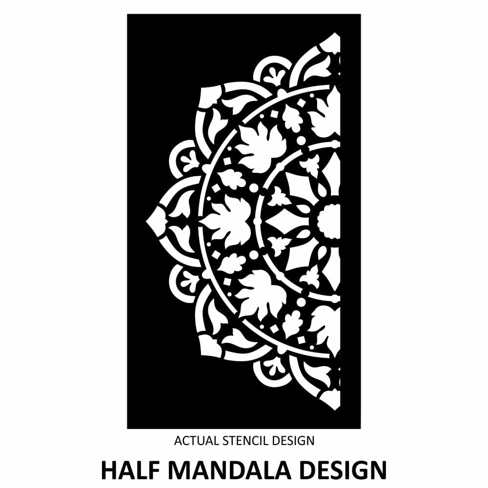 Ananda Leafy Mandala Stencil