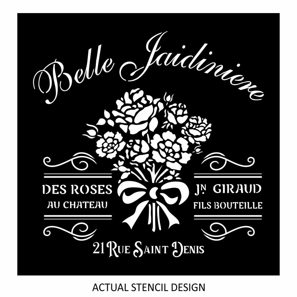 Belle Floral Vintage Stencil