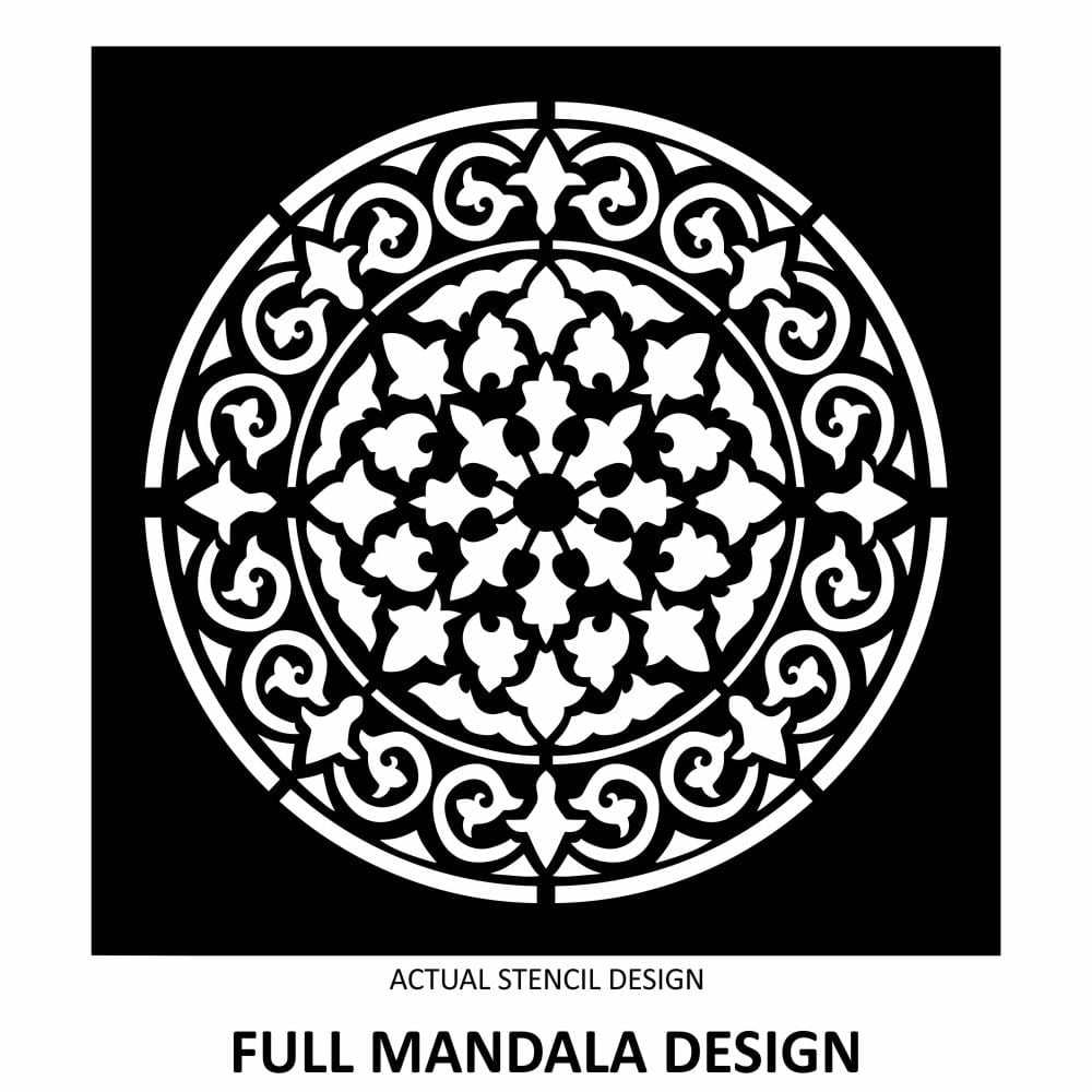 Rangoli Damask Mandala Stencil