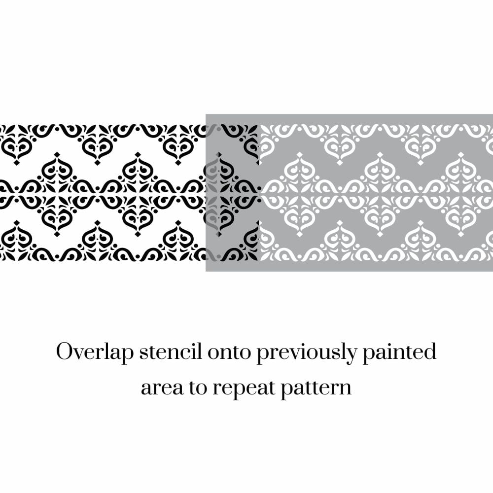 Rima Damask Border Stencil