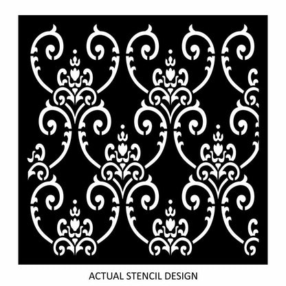 Alba Damask Allover Stencil