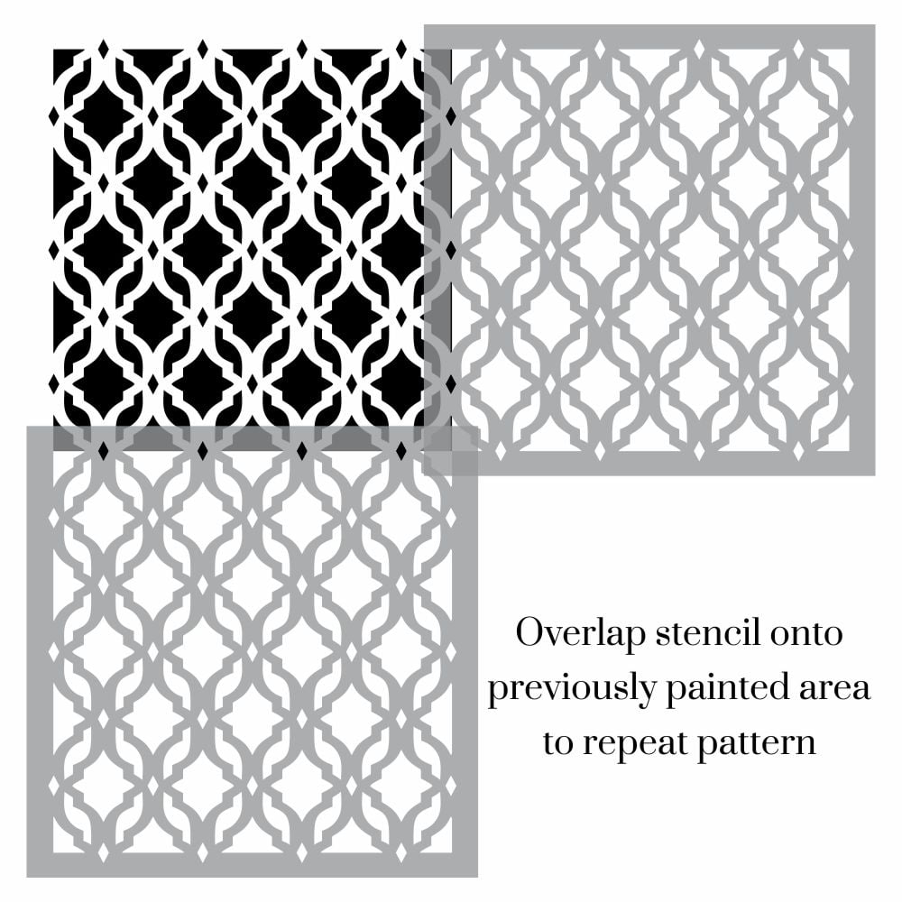 Mera Moroccan Trellis Stencil