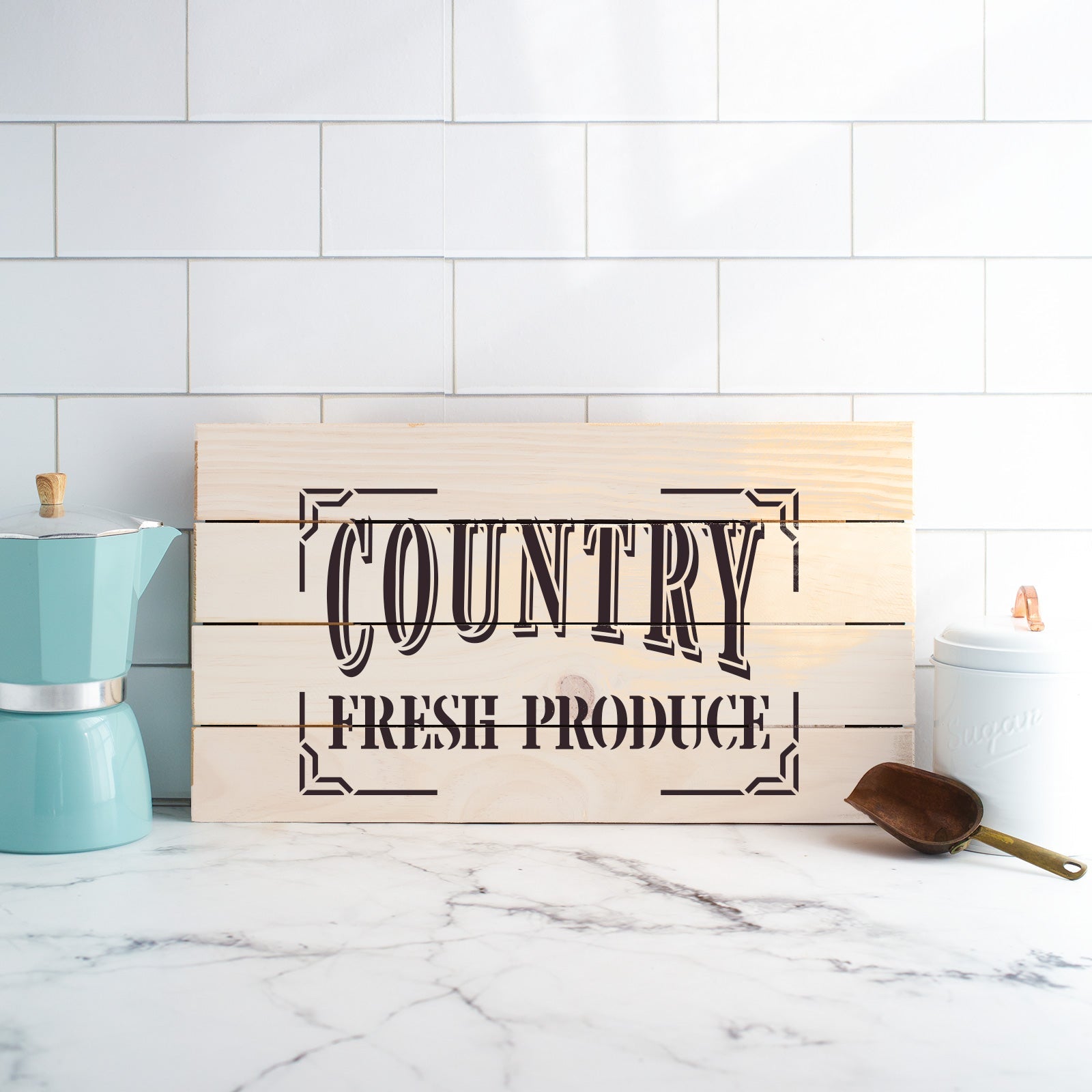 Country Fresh Produce Stencil