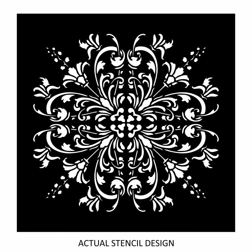 Lina Floral Damask Stencil