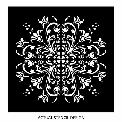 Lina Floral Damask Stencil