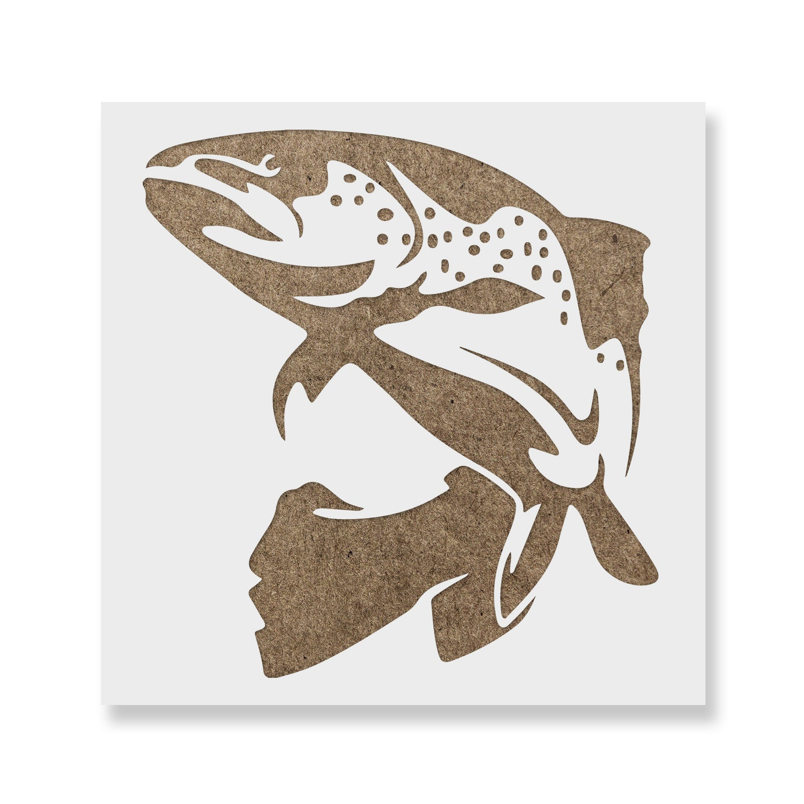 Trout Fish Stencil