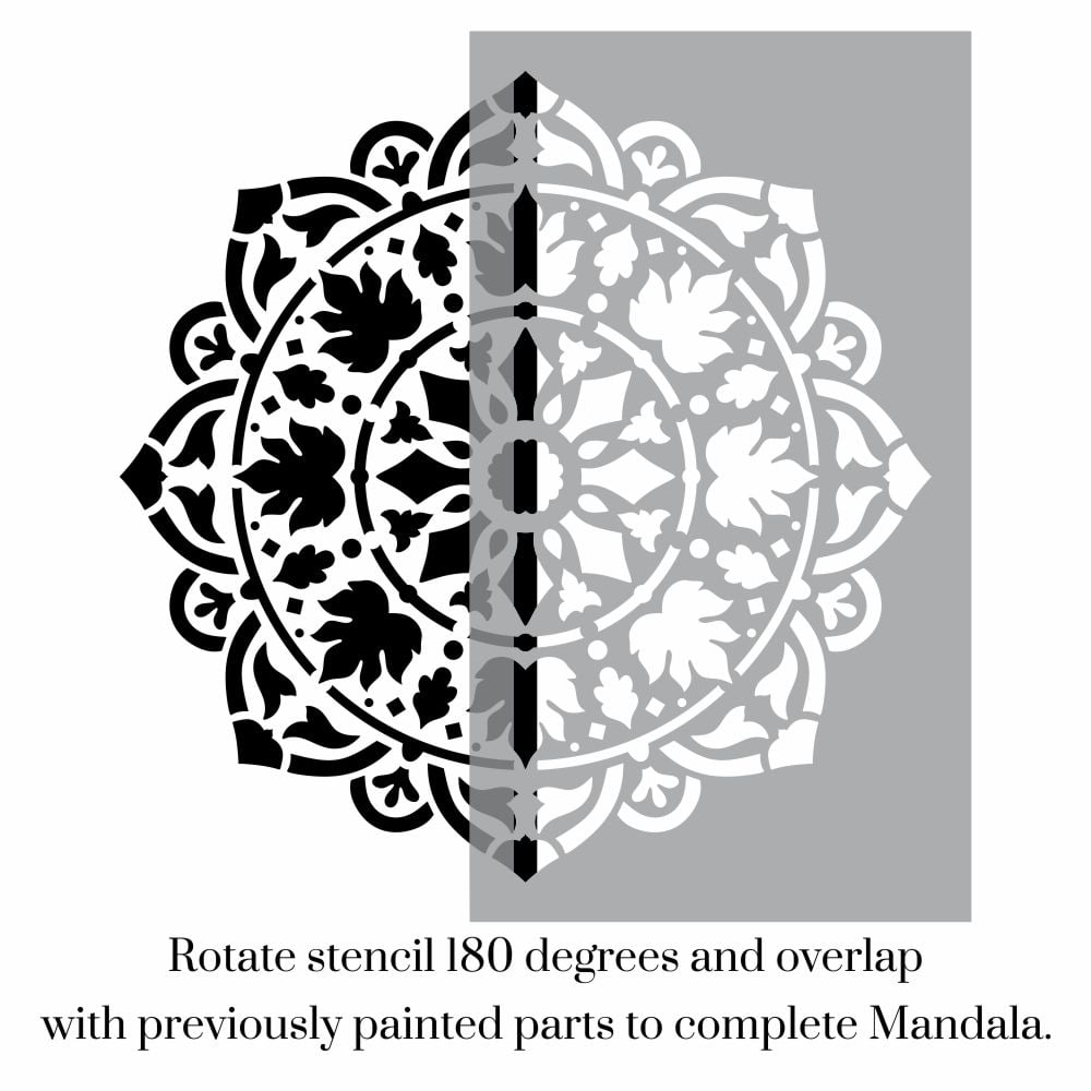 Ananda Leafy Mandala Stencil