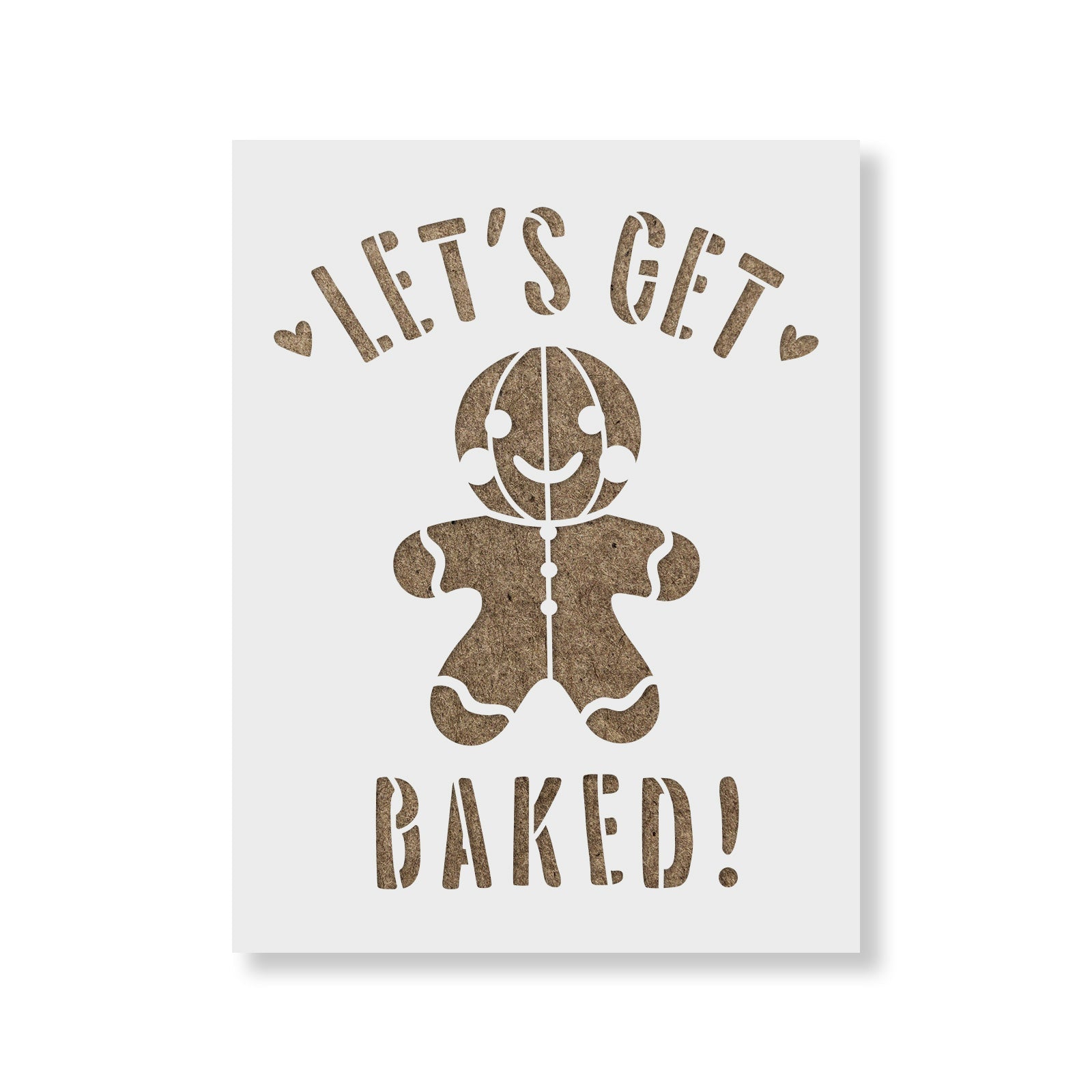 Lets Get Baked Christmas Cookie Stencil