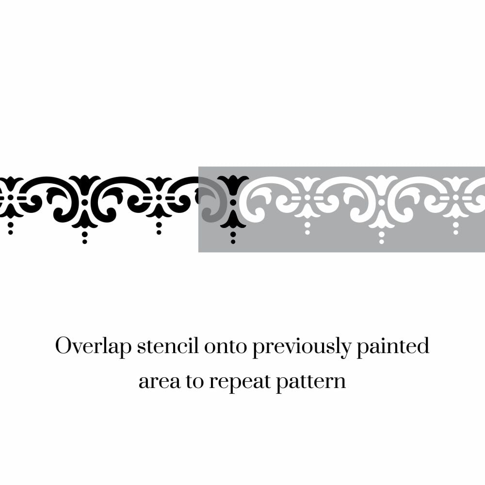 Nouvella Damask Border Stencil