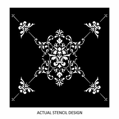 Alexandra Floral Damask Stencil