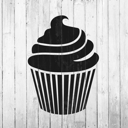 Cupcake Stencil