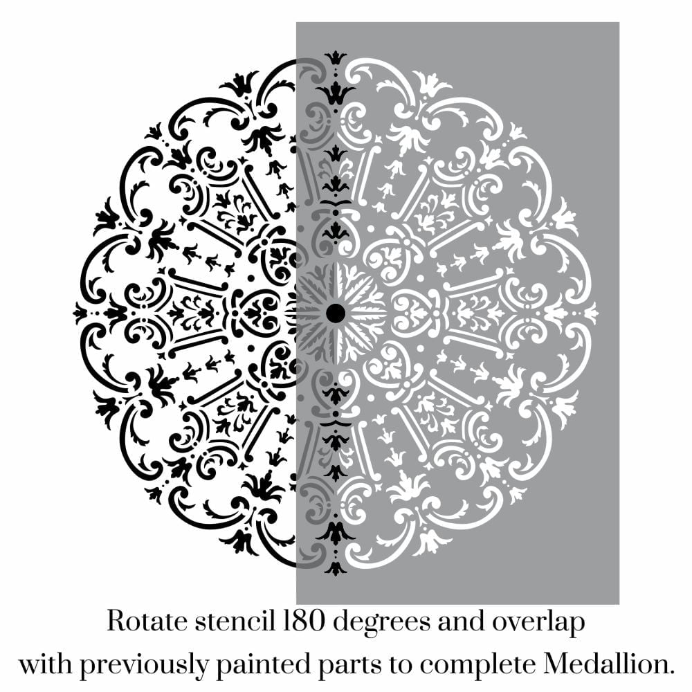 Royal Damask Medallion Stencil