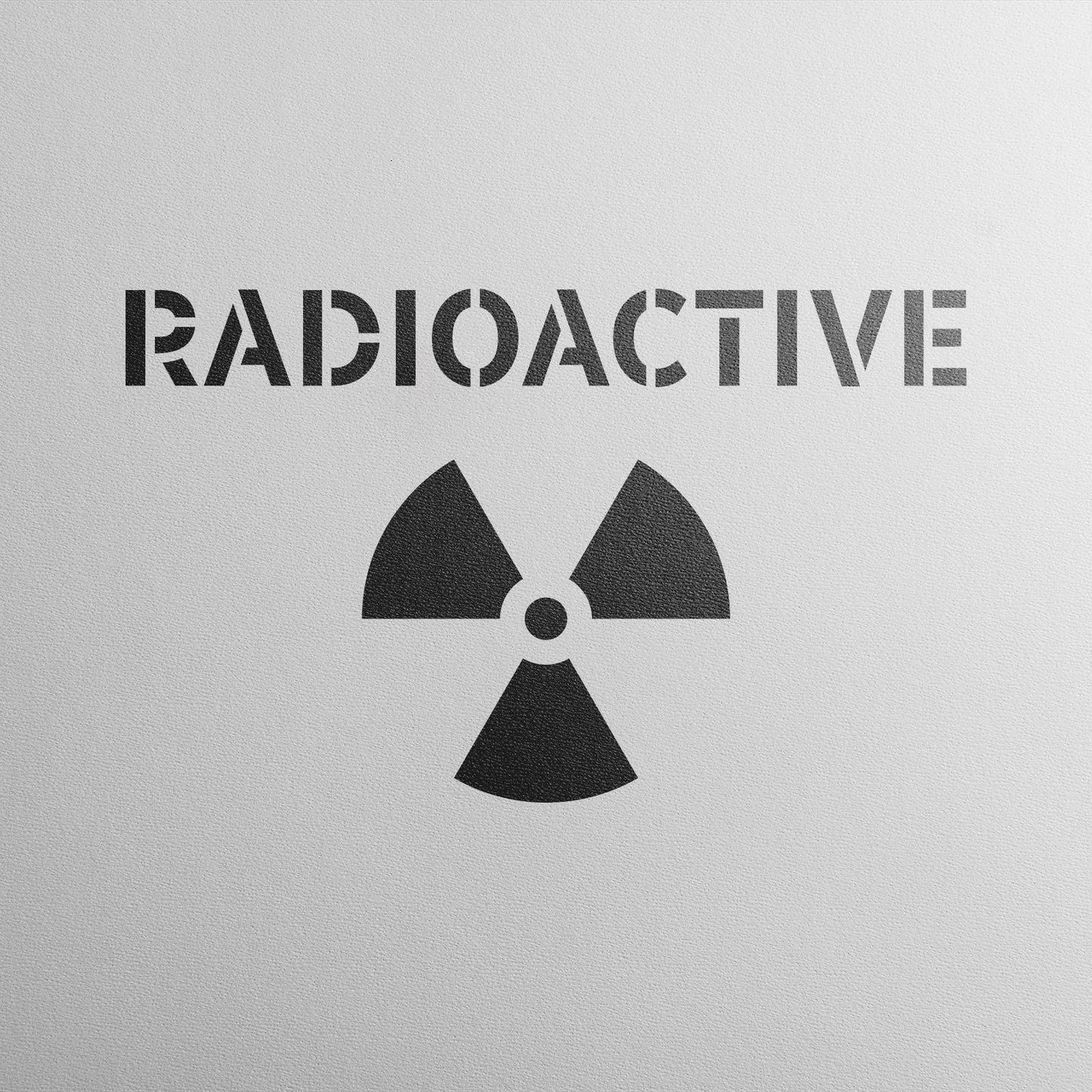 Radioactive Symbol Stencil