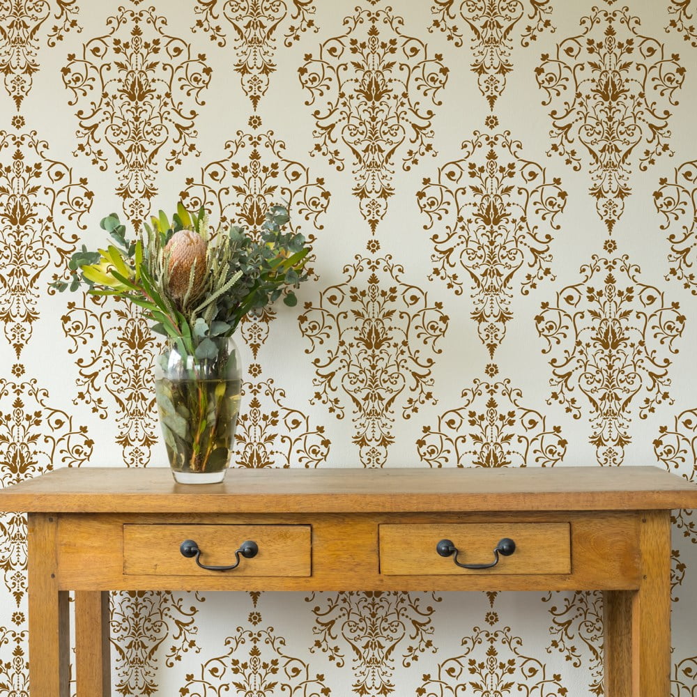 Brittany Floral Wallpaper Stencil