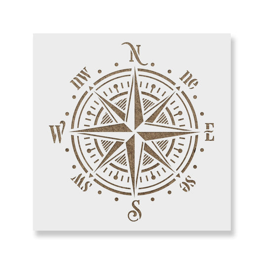 Compass Rose Stencil