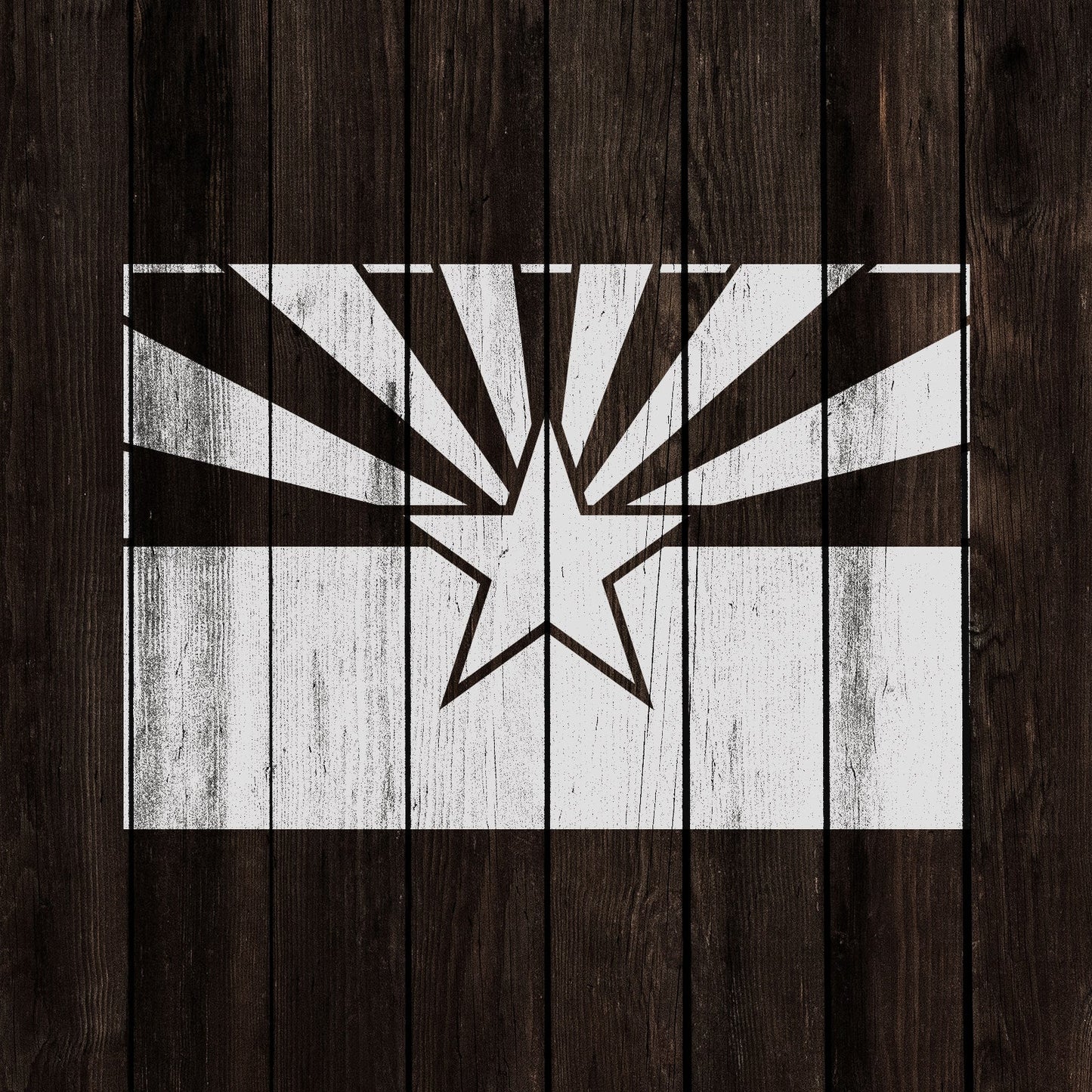 Arizona State Flag Stencil