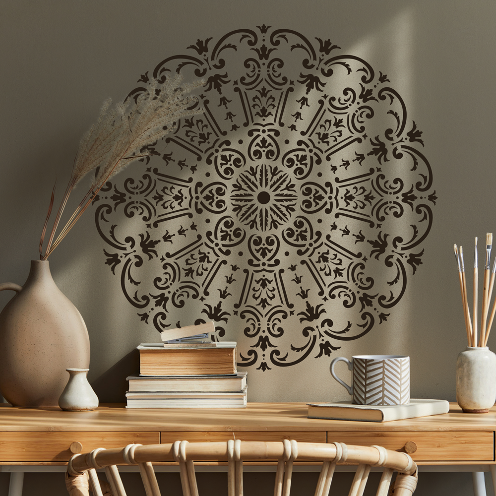 Royal Damask Medallion Stencil