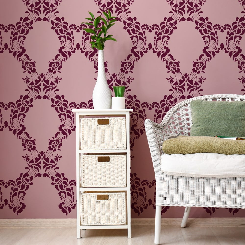 Victorian Baroque Wall Stencil