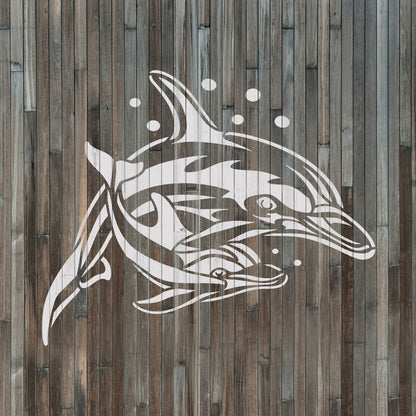 Dolphins Stencil