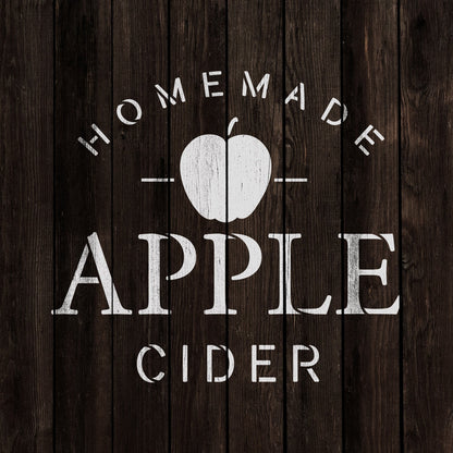 Homemade Apple Cider Stencil