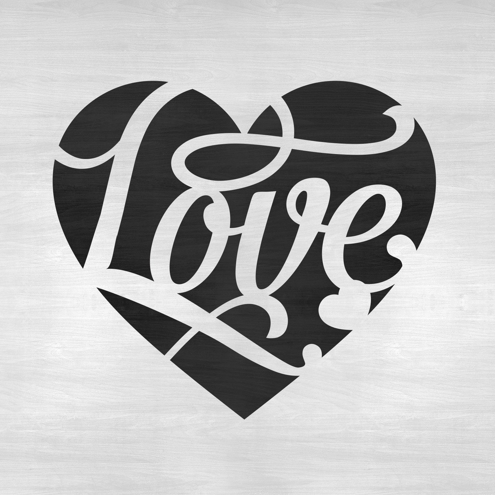 Love Heart Stencil