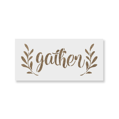 Gather Laurels Stencil