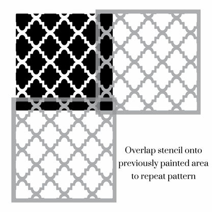 Moroc Arch Trellis Stencil