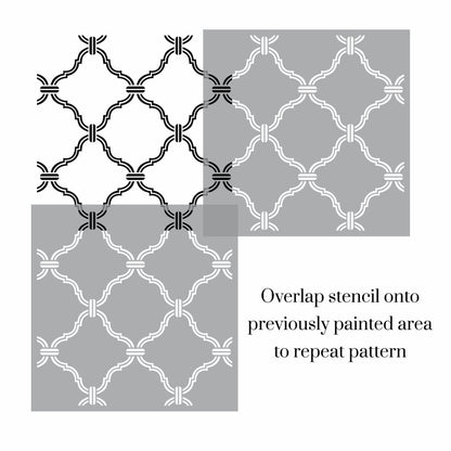 Deco Moroc Trellis Stencil