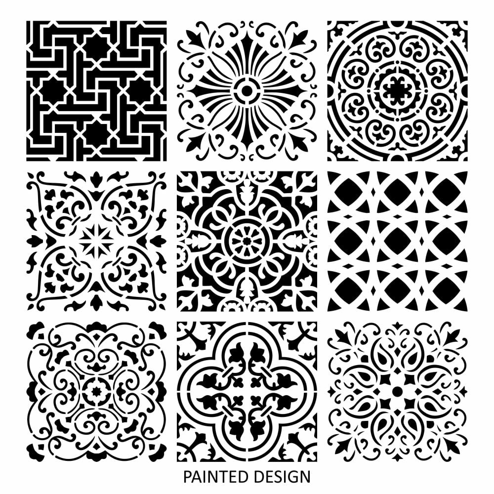 Velletri Allover Tile Stencil