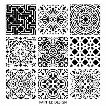 Velletri Allover Tile Stencil