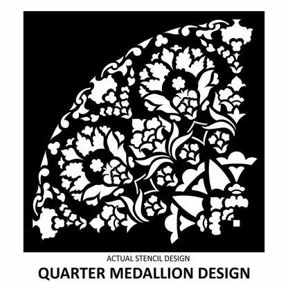 Maya Floral Medallion Stencil