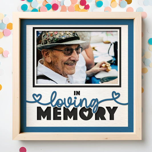 In Loving Memory - 9 x 9 Inch photo Frame - 1, 2, 3 or 6 photos / Multi Colour