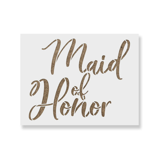 Maid Of Honor Stencil