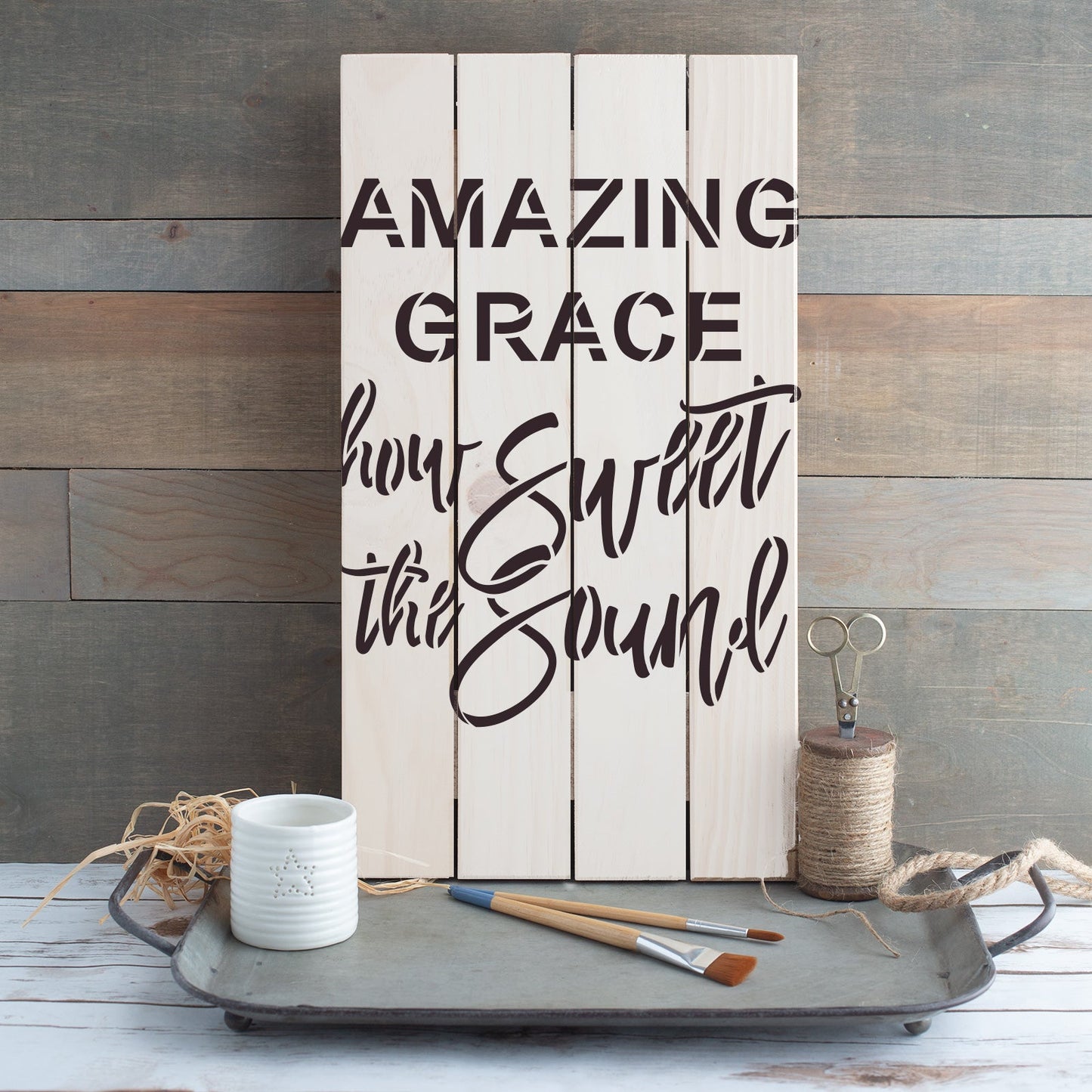 Amazing Grace Stencil