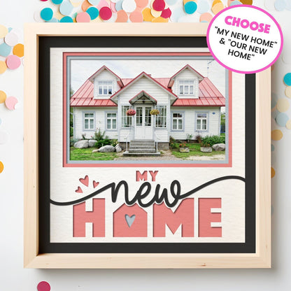 My / Our New Home - 9 x 9 Inch Photo Frame - 1, 2, 3 or 6 photos / Multi Colour