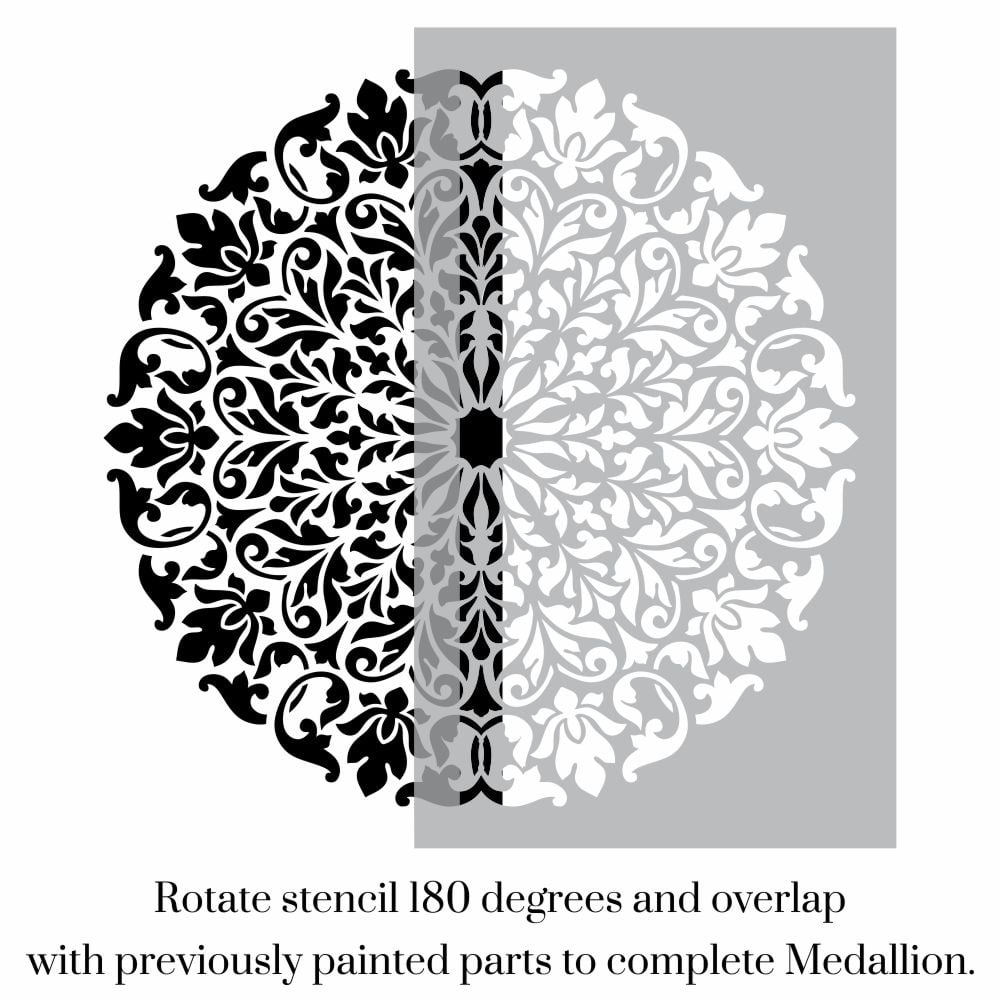 Amira Floral Medallion Stencil