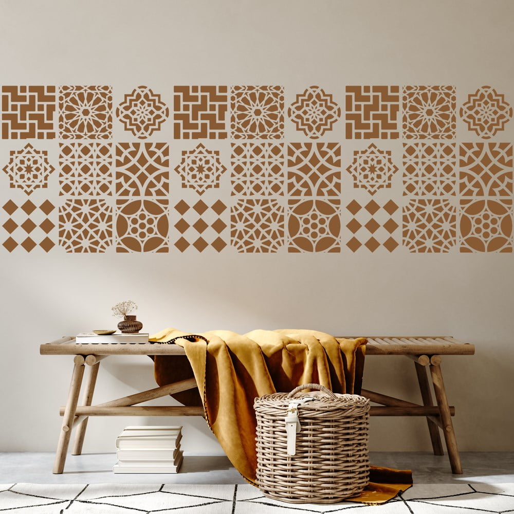 Modern Moroccan Tile Stencil