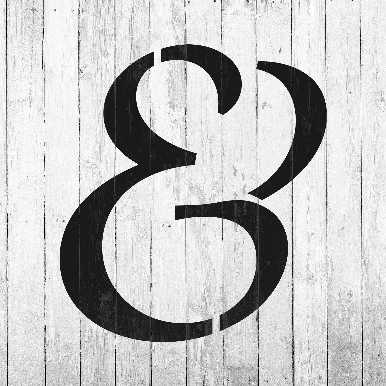 Ampersand Script Stencil